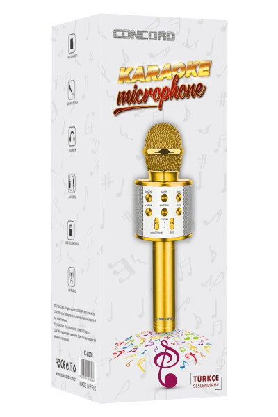C-8501 Karaoke Turkish Microphone Bluetooth Speaker - 2