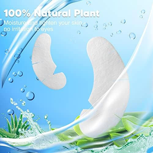 C. ARTIST 100 Pairs V-Shaped 100% Natural Eyelash Extension Under Eye Gel Pads Kit, Hydrogel Eye Patches with Collagen & Aloe Vera, Eyelash Extension Supplies Tools, Lash Tech Supplies - 6