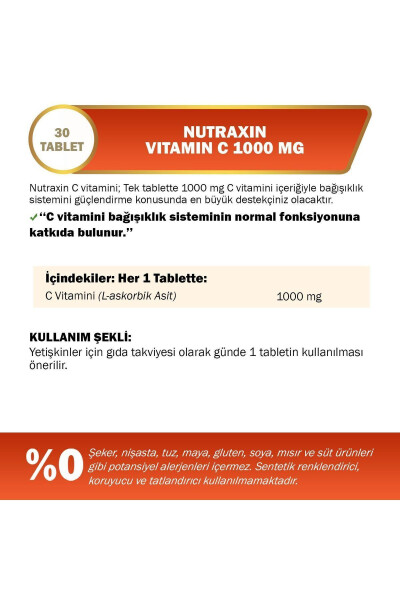 C Vitamini 28 Çiğneme Tableti - 1.000 Mg - 5