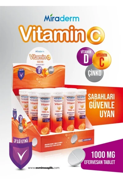 C Vitamini 3 Ta'sirli 1000 Mg 20 Efervesan - 7