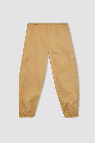 Paraşüt Kargo Pamuklu Pantolon Kız Çocuk C0447A824SP - STONE - 8