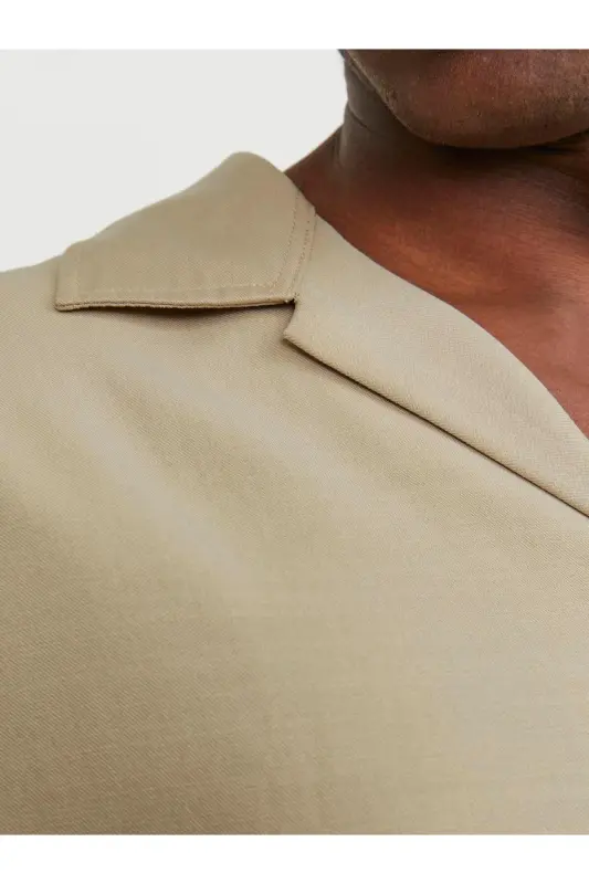 Jack&Jones Oversize Kısa Kol Erkek Gömlek - Minimalist & Rahat - 5