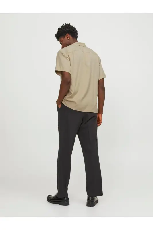 Jack&Jones Oversize Kısa Kol Erkek Gömlek - Minimalist & Rahat - 7