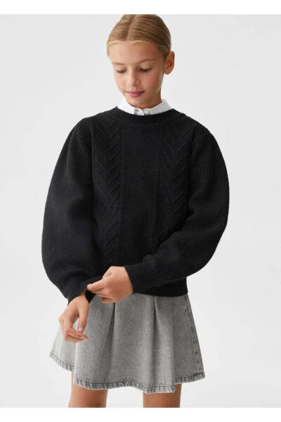 Cable-knit Sweater - MANGO KIDS