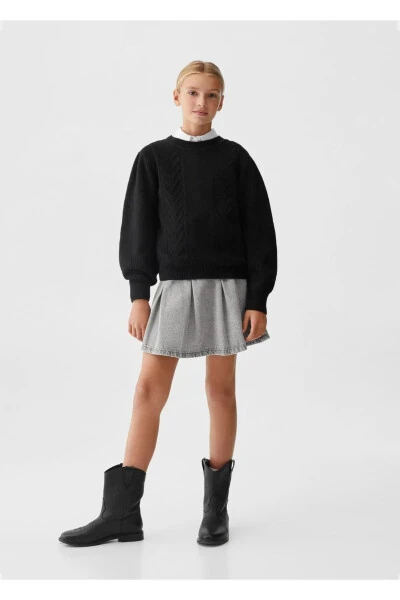 Cable-knit Sweater - MANGO KIDS (1)