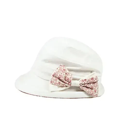 CACUSS Women's Foldable Floral Bucket Hat Rolled Brim with Bowknot - MODAZONE (1)