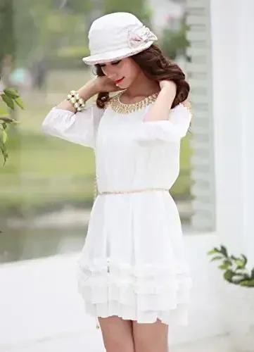 CACUSS Women's Foldable Floral Bucket Hat Rolled Brim with Bowknot - 6