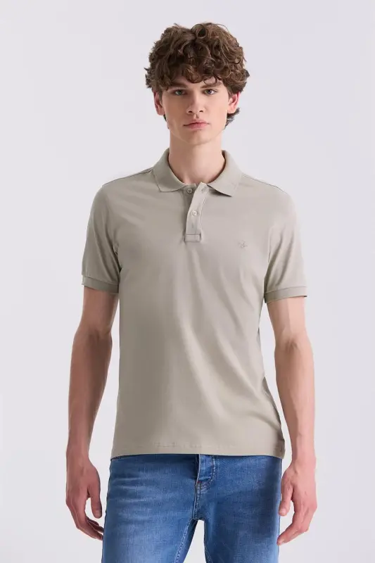 Cağla Slim Fit Polo Yoqali T-shirt - JAKAMEN