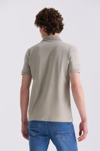 Cağla Slim Fit Polo Yoqali T-shirt - 4