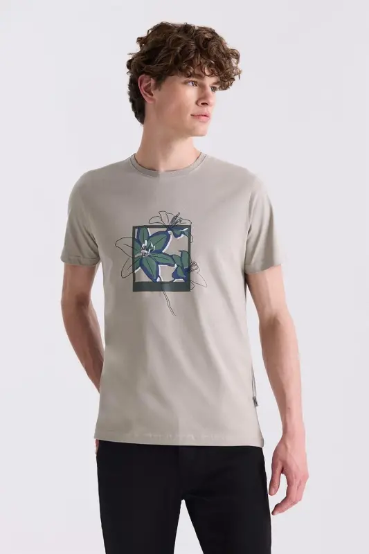 Cağla Slim Fit Velosiped Yoqali T-Shirt - 2