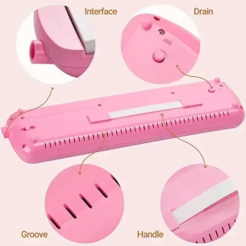 CAHAYA Melodica 32 Keys Double Tubes Mouthpiece Air Piano Keyboard Musical Instrument with Carrying Bag 32 Keys, Pink, CY0050-3 - 5