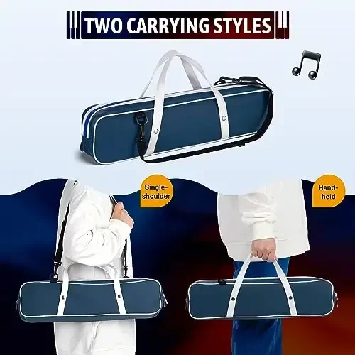 CAHAYA Melodica 32 Keys: Double Tubes Mouthpiece Air Piano Keyboard Musical Instrument Gift with Carrying Bag for Beginners, Professional Musicians - 3
