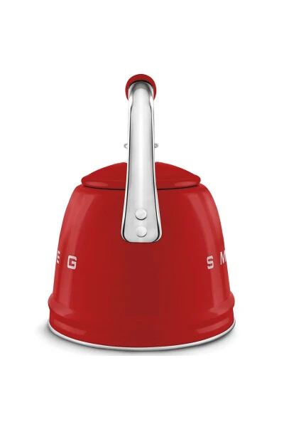 Чайник свистящий с красной отделкой в стиле 50-х, 2,3 л - 3