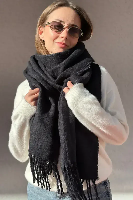 Cairo Bouclé 100% Buklet Soft Touch Premium Sharf-Qora - 1