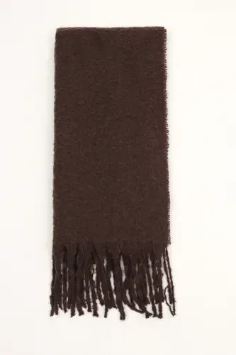 Cairo Bouclé 100% Buklet Soft Touch Premium Trend Achchiq Qahva Mocha Sharf - Achchiq Qahva - 5