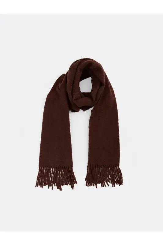 Cairo Bouclé 100% Buklet Soft Touch Premium Trend Achchiq Qahva Mocha Sharf - Achchiq Qahva - 2