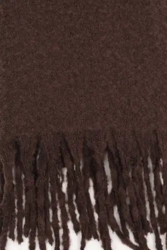 Cairo Bouclé 100% Buklet Soft Touch Premium Trend Achchiq Qahva Mocha Sharf - Achchiq Qahva - 7