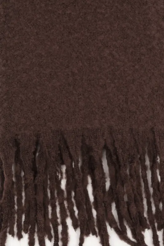 Cairo Bouclé 100% Buklet Soft Touch Premium Trend Achchiq Qahva Mocha Sharf - Achchiq Qahva - 7