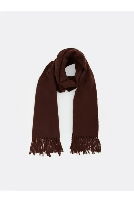 Cairo Bouclé 100% Buklet Soft Touch Premium Trend Acı Kahve Mocha Atkı-Acı Kahve - 2