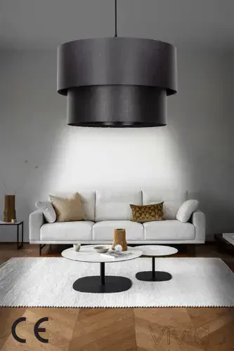 Cake Pendant Chandelier Black Finnish-Black - 2