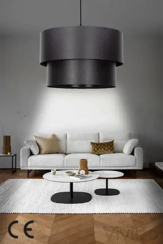 Cake Pendant Chandelier Black Finnish-Black - 2