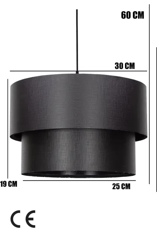 Cake Pendant Chandelier Black Finnish-Black - 4