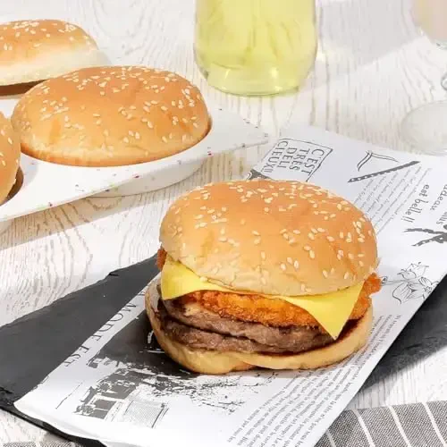 CAKETIME 4 Inch Muffin Top Pan, Silicone Egg Molds for Breakfast Sandwiches Jumbo Round Baking Pan for Oven English muffins, Whoopie Pies, Corn Bread, Egg bites, Tarts 2 Pack Confetti - 6