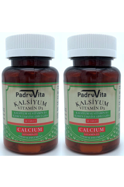 Calcium (Calcium Citrate) and Vitamin D3 60 Tablets 2-Pack - 7