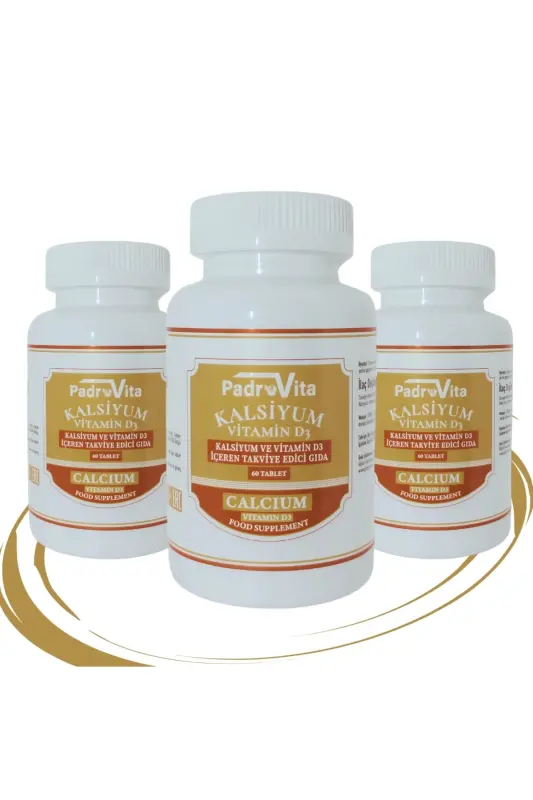 Calcium (Calcium Citrate) and Vitamin D3 60 Tablets 3 Pack - 2