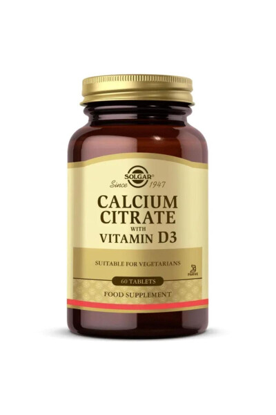 Calcium Citrate With Vitamin D3 60 Tablets - 8