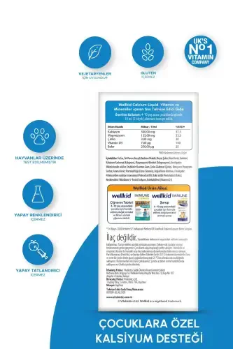 Calcium Liquid 150 ml - WELLKID (1)