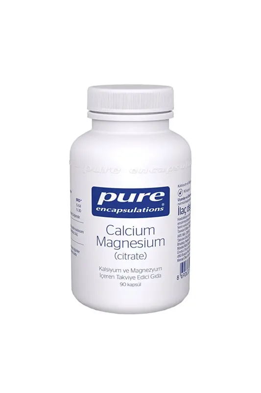 Calcium Magnesium (CITRATE) 90 Capsules - PURE ENCAPSULATIONS
