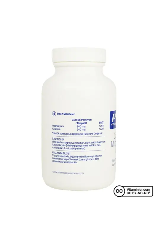 Calcium Magnesium (CITRATE) 90 Capsules - 3