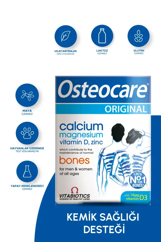 Calcium Magnesium Vitamin D3 30 Tablets - OSTEOCARE