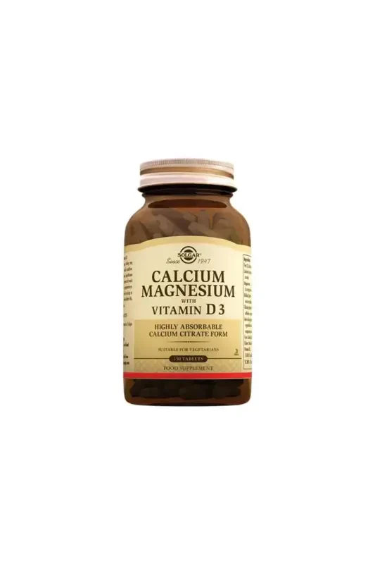 Calcium Magnesium With Vitamin D3 150 Tablets - SOLGAR