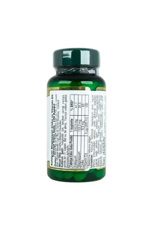 Calcium Magnesium Zinc 100 Tablets - 2