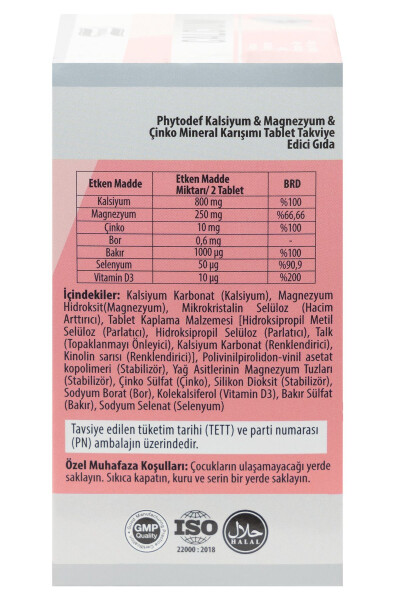 Calcium Magnesium Zinc - 60 Tablets - 4