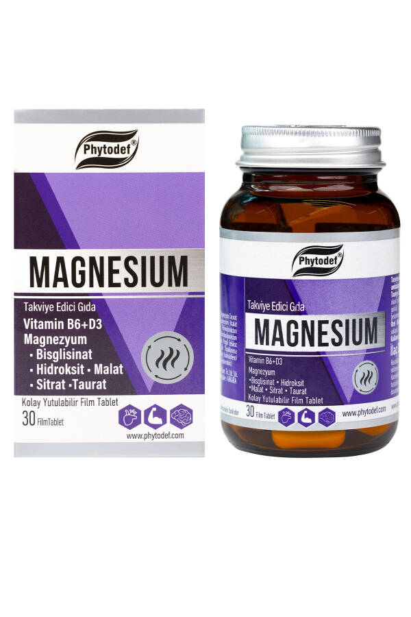 Calcium Magnesium Zinc - 60 Tablets & Magnesium B6 D3 - 30 Tablets - 4