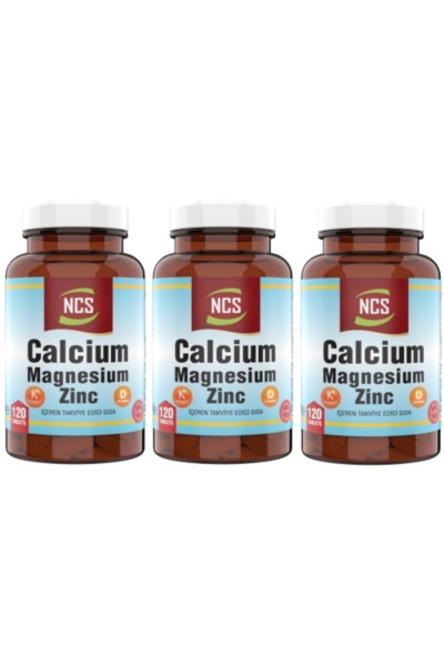 ® Calcium Magnesium Zinc D&k Calcium 3 X 120 Tablets - 1