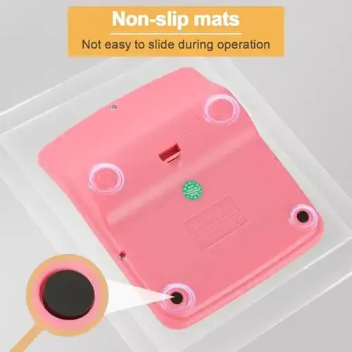 CALCUFUSION Kalkulyator, 12 xonali pushti ish stoli kalkulyatorlari Katta displeyli LCD va katta tugmachali ikkilamchi quyosh va batareyali standart funktsiyalar Maktab ofisi uchun asosiy kalkulyator CF-1453 - 5