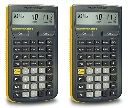 Calculated Industries 4050 Construction Master 5 Construction Calculator Pack of 2 - Calculated Industries