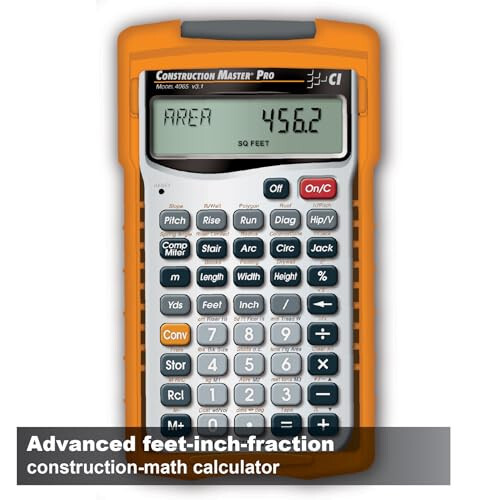 Calculated Industries 4065 Construction Master Pro Advanced Construction Math Feet-Inch-Fraction Calculator for Contractors, Estimators, Builders, Framers, Remodelers, Renovators and Carpenters - 2