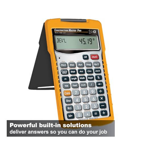 Calculated Industries 4065 Construction Master Pro Advanced Construction Math Feet-Inch-Fraction Calculator for Contractors, Estimators, Builders, Framers, Remodelers, Renovators and Carpenters - 3