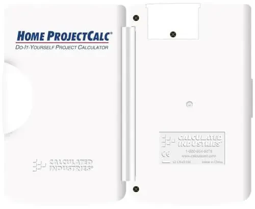 Calculated Industries 8510 Home ProjectCalc Do-It-Yourselfers Feet-Inch-Fraction Project Calculator | Dedicated Keys for Estimating Material Quantities and Costs for Home Handymen and DIYs , White Small - 1