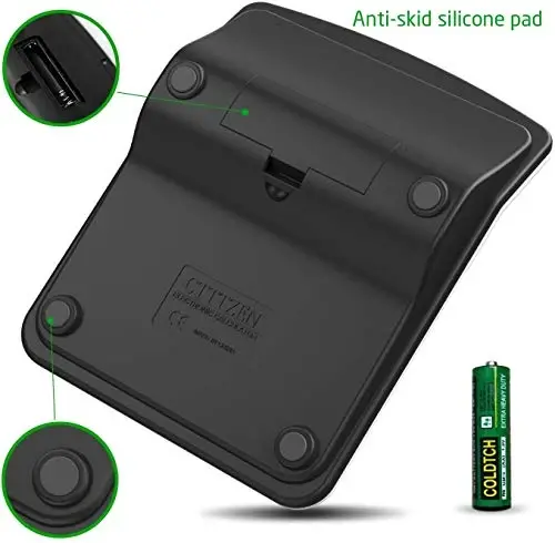 Calculator, Splaks 2 Pack Standard Functional Desktop Calculators Solar and AA Battery Dual Power Electronic Office Calculators with 12-Digit Large Display (1 Basic Black&1 Updated Silver) - 5