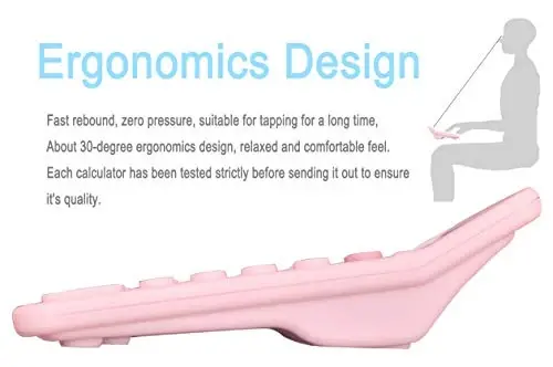 Calculators, BESTWYA 12-Digit Dual Power Handheld Desktop Calculator with Large LCD Display Big Sensitive Button (Pack of 2) - 5