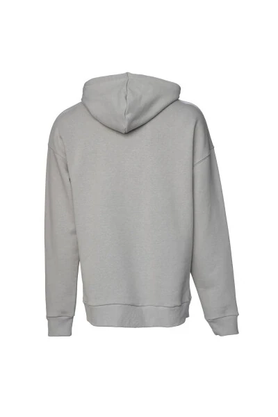 Erkek Sweatshirt Gri 921755-2521 Modazonelcaleb Hoodıe - 6