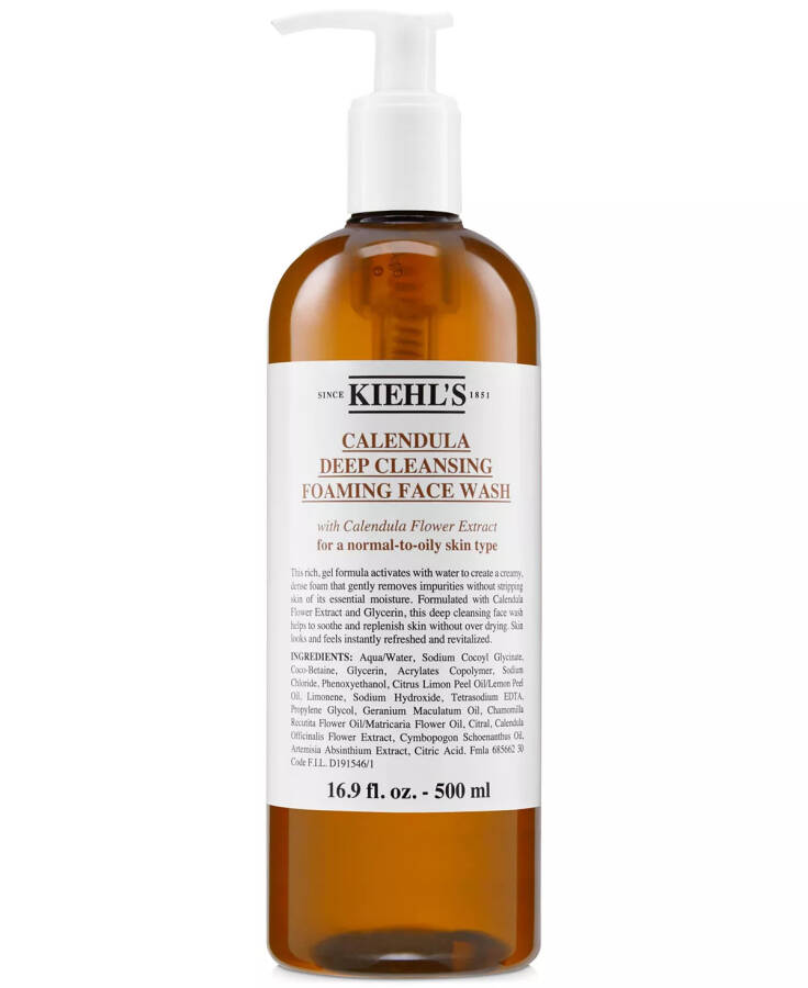 Calendula Arındırıcı Köpük Yüz Temizleyici, 16,9 oz. Renksiz - 1