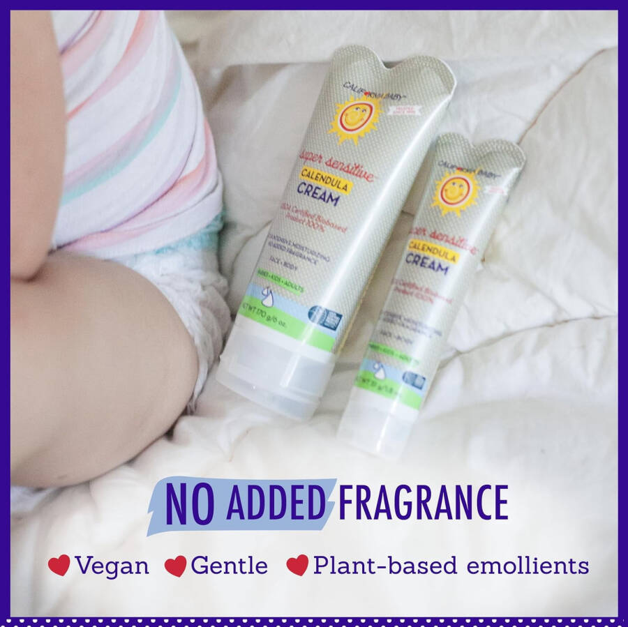 California Baby Saf Kadife Çiçeği Kremi (Koksuz) | Yatıştırıcı Bebek Yüz Kremi | %100 Bitki Bazlı | Organik Saf Kadife Çiçeği + Aloe Vera | Hassas Ciltler İçin Kokusuz Losyon | Alerji Dostu | 51g - 4