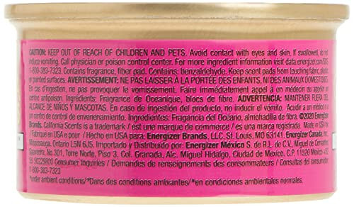 California Scents brendi Can havo tozalagich va hidni yo'q qiluvchi, 12 ta to'plam, uy va avtomobil uchun, to'kilmaydigan idishlar, Coronado gilos, yangi va jasur, har biri 1,5 untsiya - 4